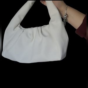 White Ruffled Bag